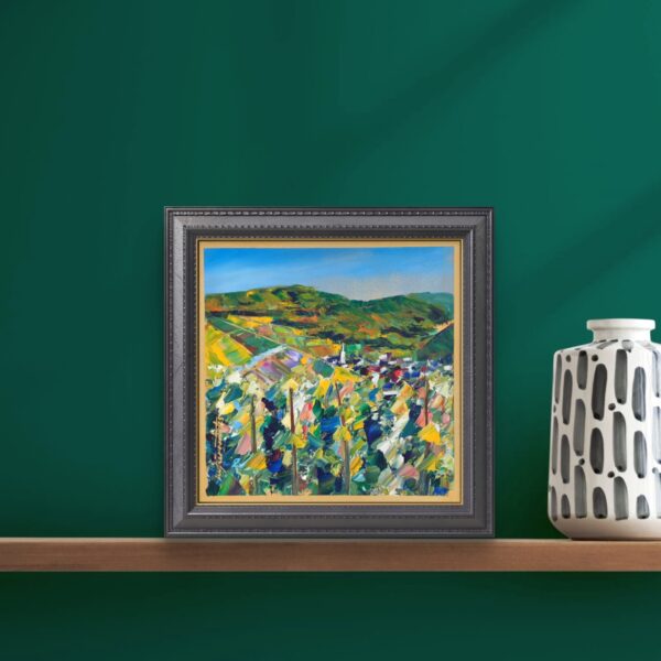 'Autumn Wineyards of Ahr Valley', 30x30cm, oil on panel, 2025 - Image 3