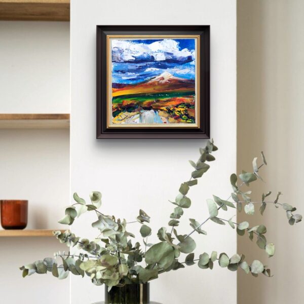 'Desert Road in Bolivia', 15x15cm, oil on panel, 2025 - Image 4