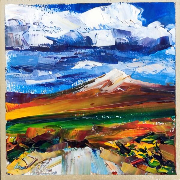 'Desert Road in Bolivia', 15x15cm, oil on panel, 2025 - Image 2