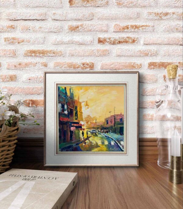 'Golden Hour in Marocco', 15x15cm, oil on panel, 2025 - Image 4